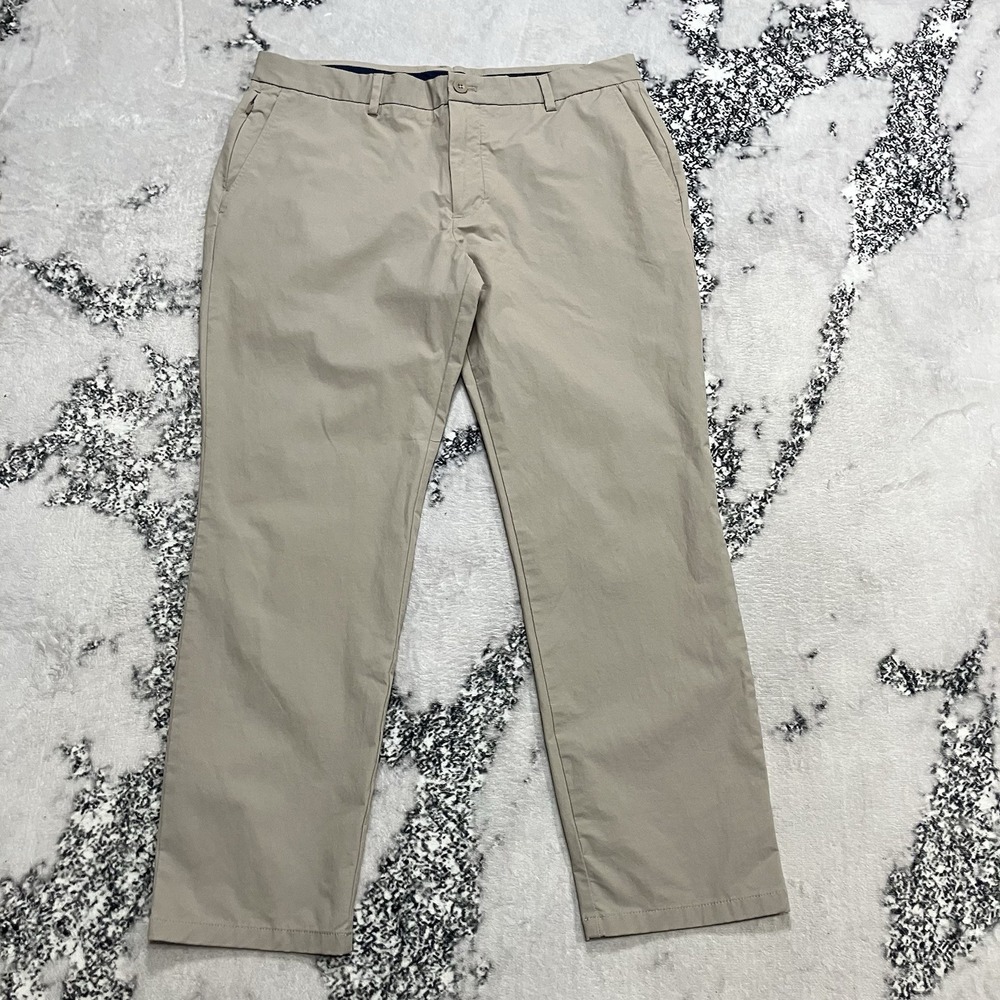 Vineyard Vines OTG On The Go Pants‎ Mens Size 38x30 Khaki Stretch Performance